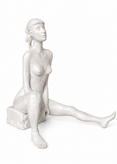 Woman with outstretched leg (white)